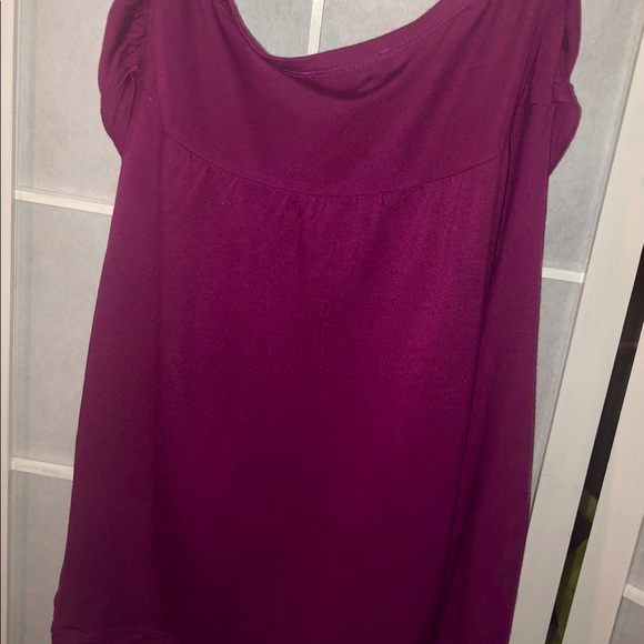 Express Hot Pink Sequin Strapless Blouse - Picture 3 of 7